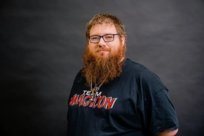 Brian Huntzinger in his Team iMagicon shirt